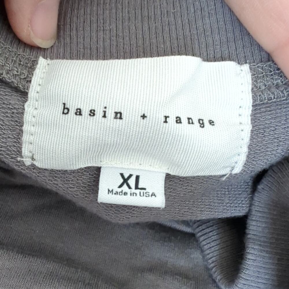 Basin and Range Uptown Crew Pullover Women's XL Modal USA Terry Slub Sweatshirt - Picture 3 of 7